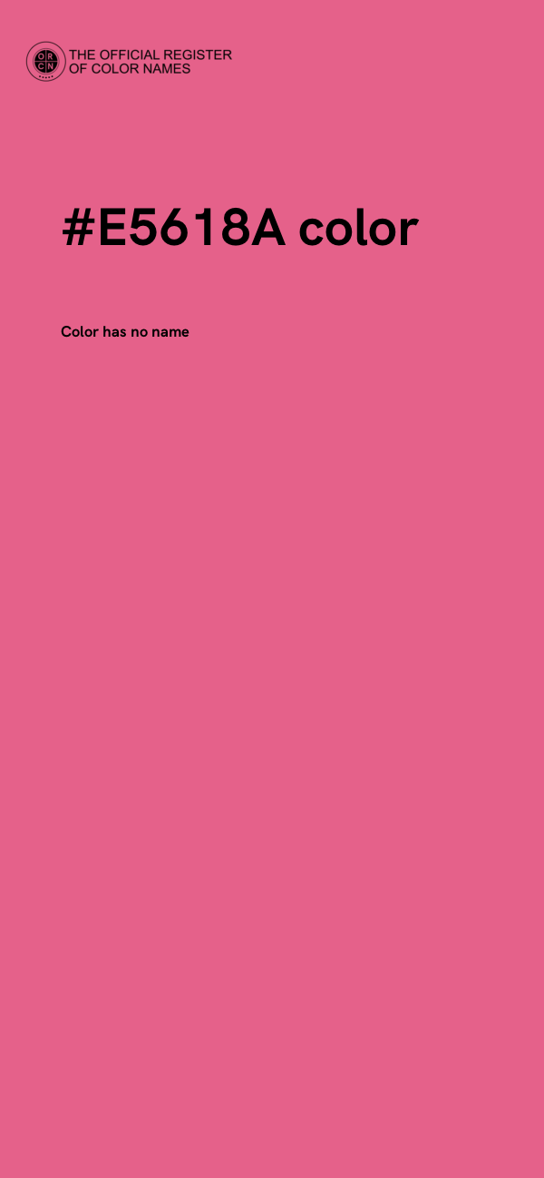 #E5618A color image