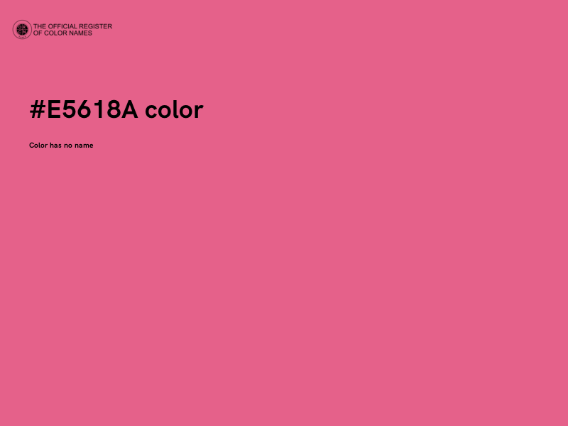 #E5618A color image