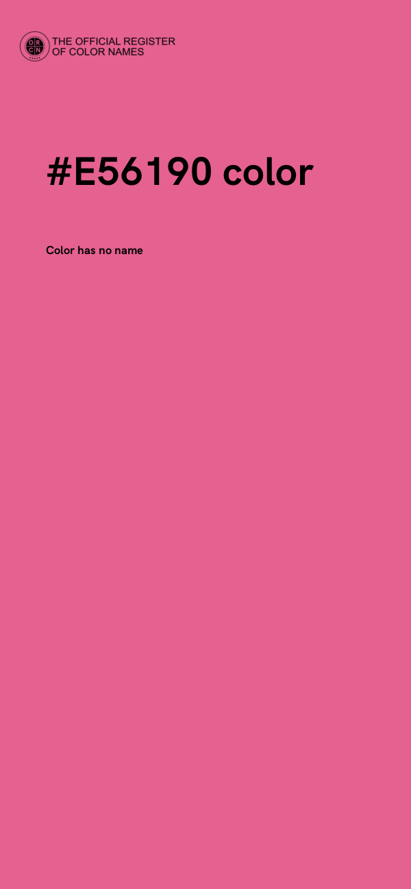 #E56190 color image