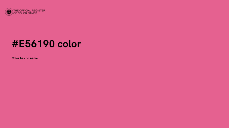 #E56190 color image