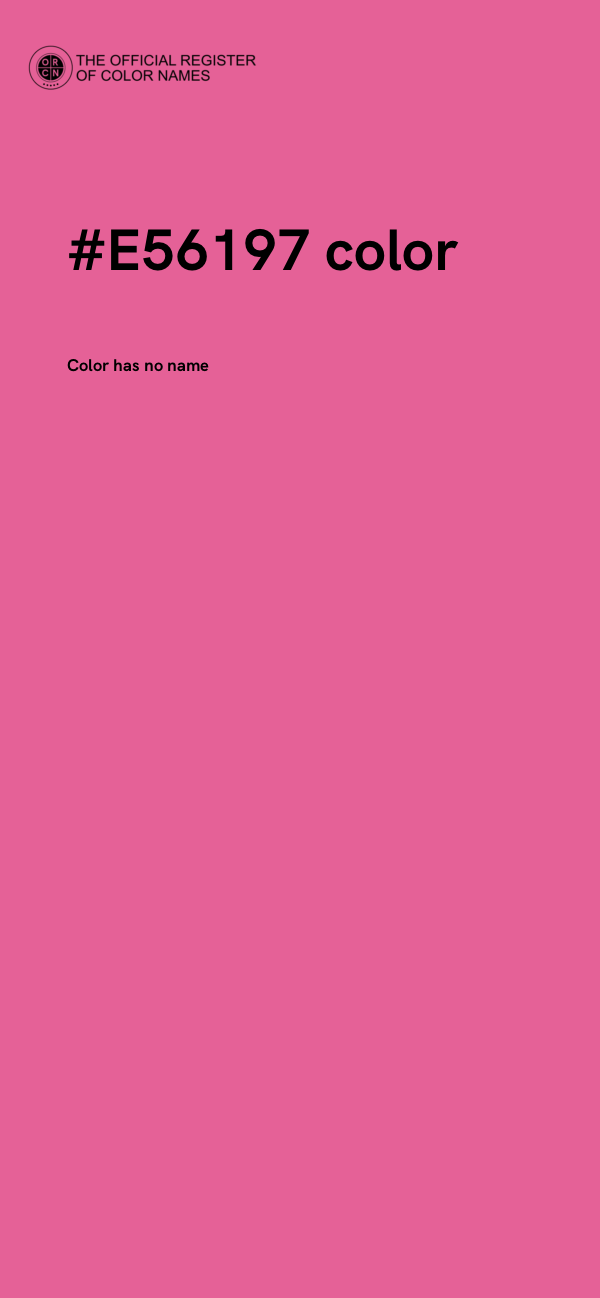 #E56197 color image