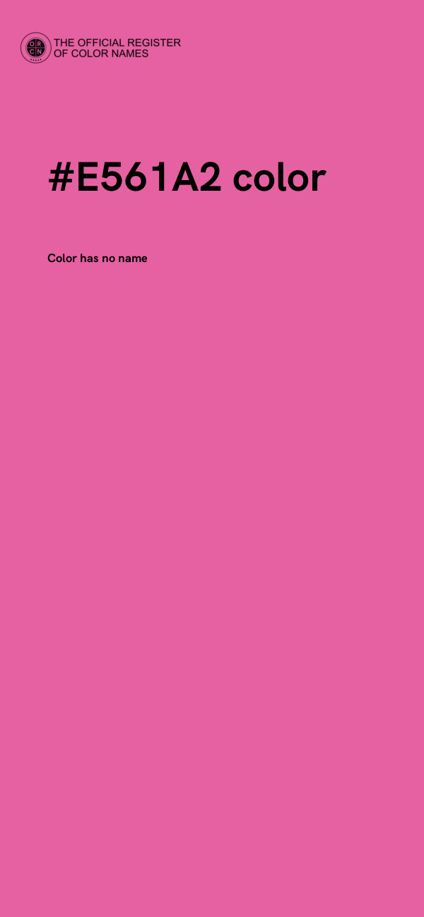 #E561A2 color image