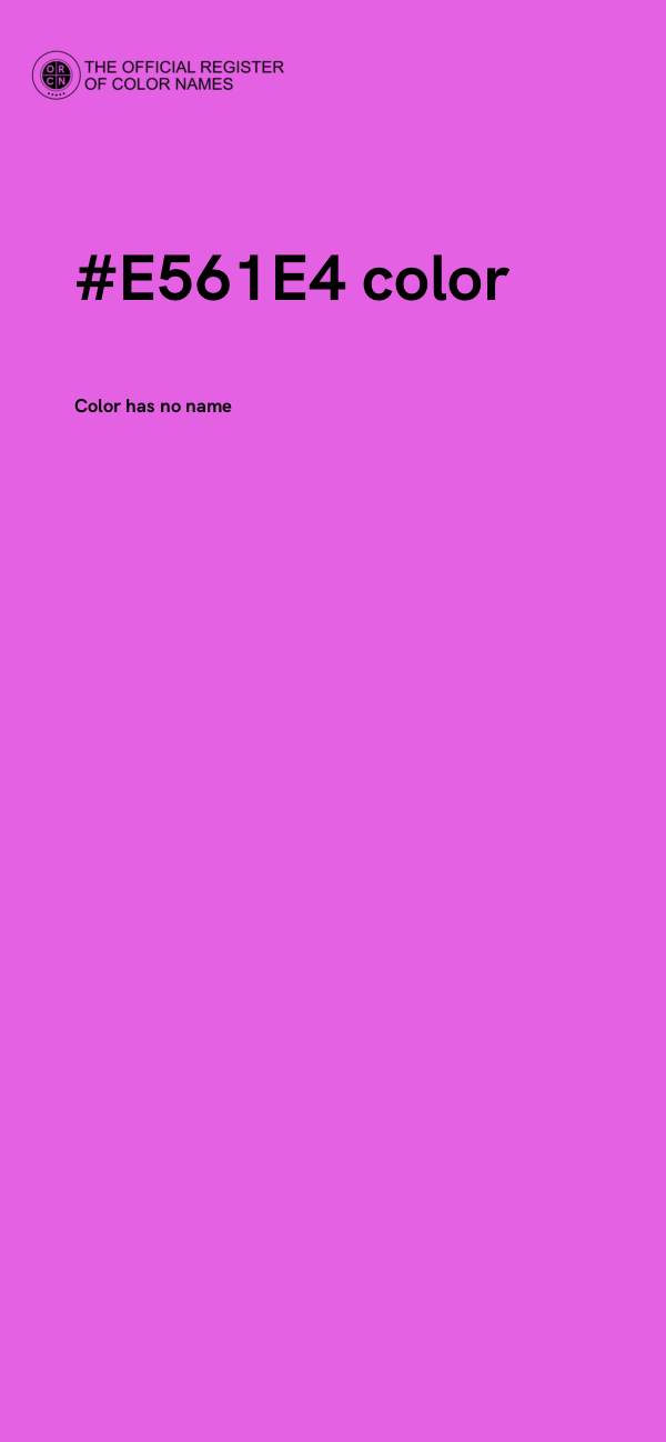 #E561E4 color image