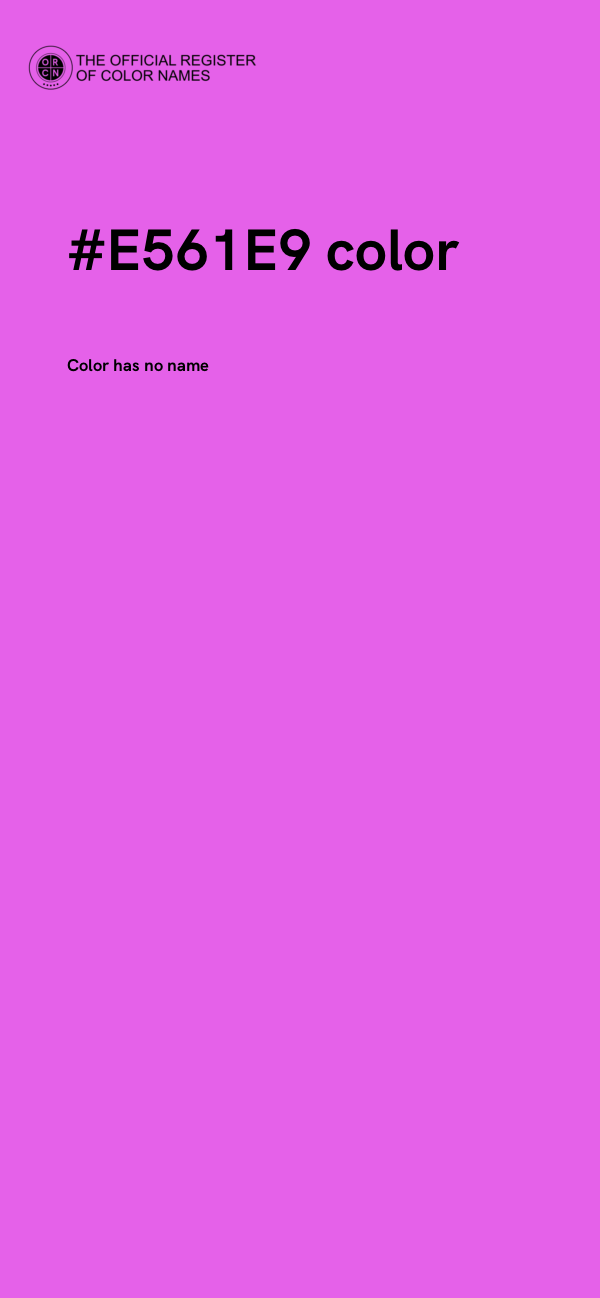 #E561E9 color image
