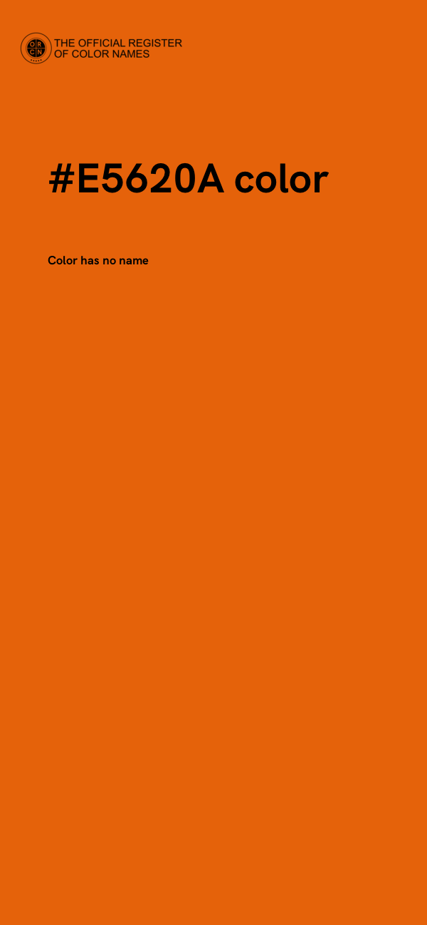 #E5620A color image
