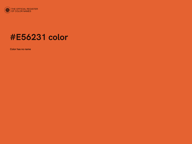 #E56231 color image