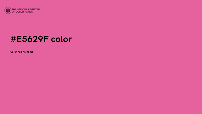 #E5629F color image