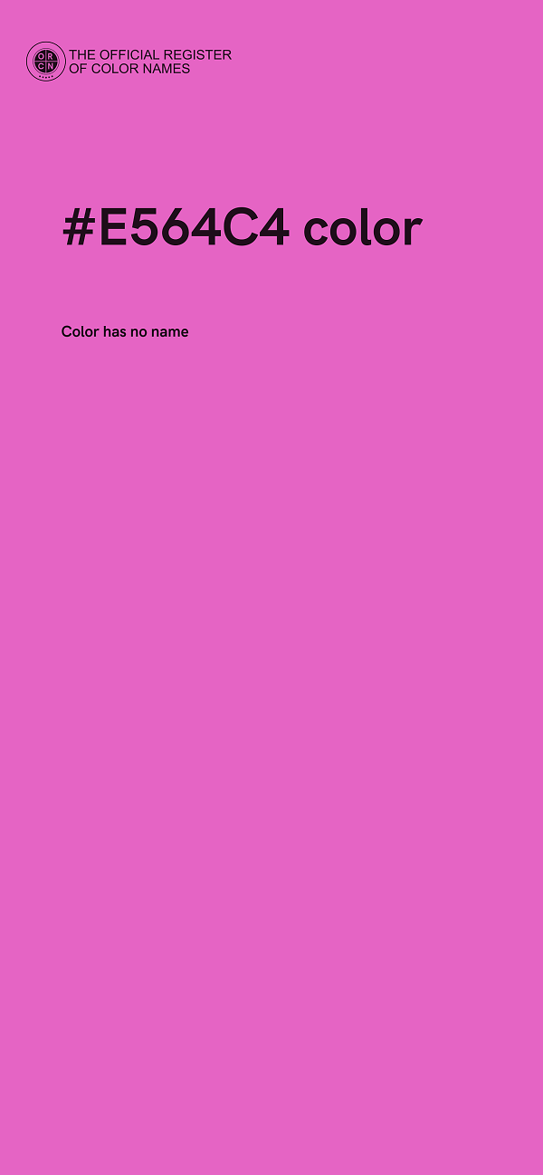 #E564C4 color image