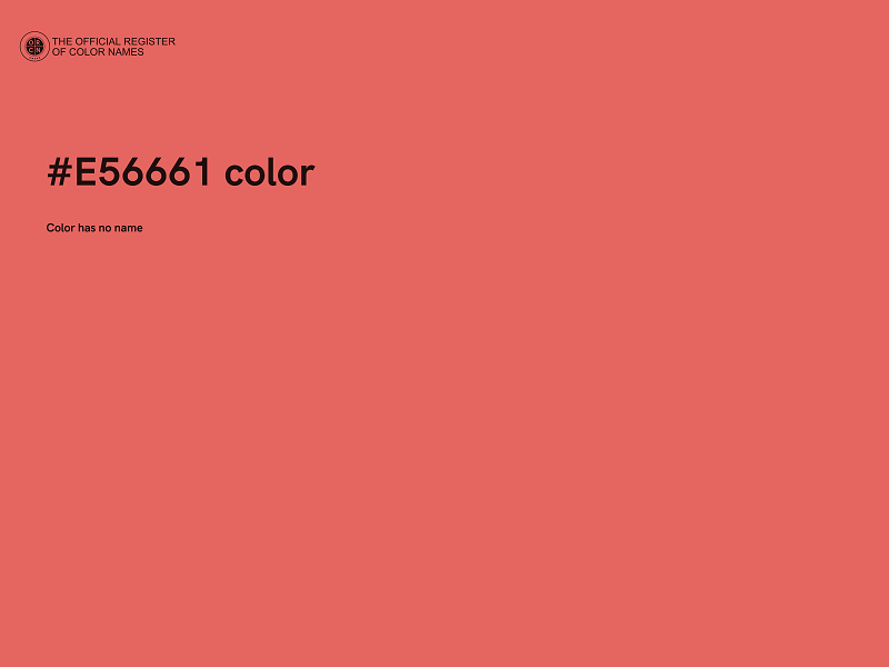 #E56661 color image