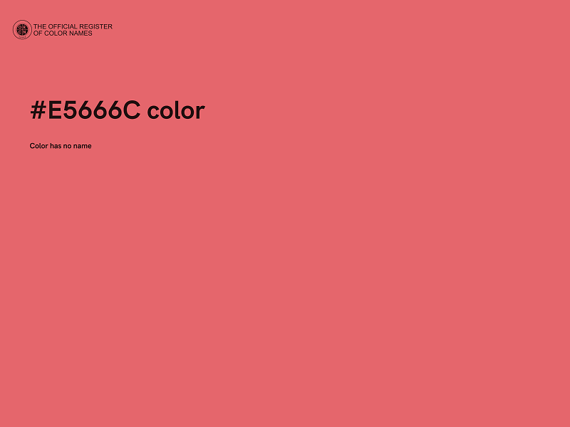 #E5666C color image