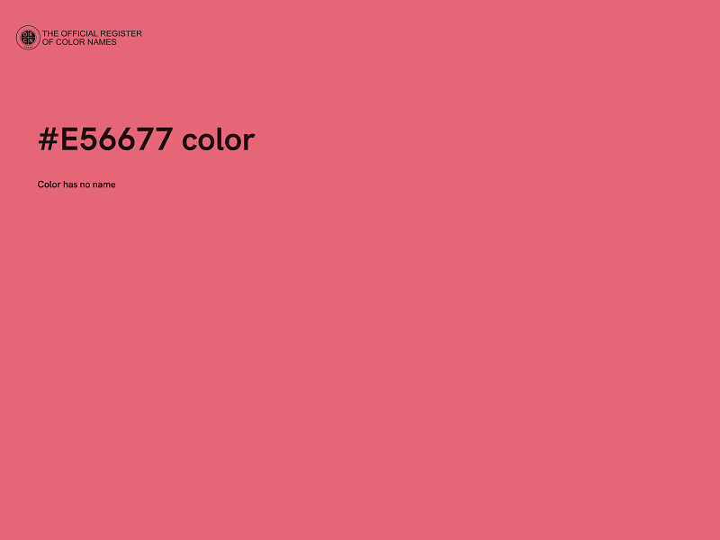 #E56677 color image