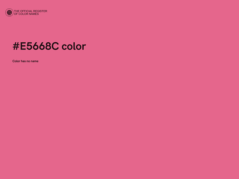 #E5668C color image