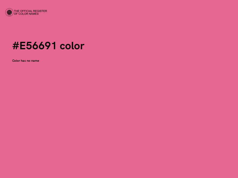 #E56691 color image