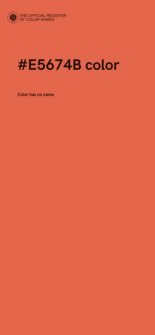 #E5674B color image