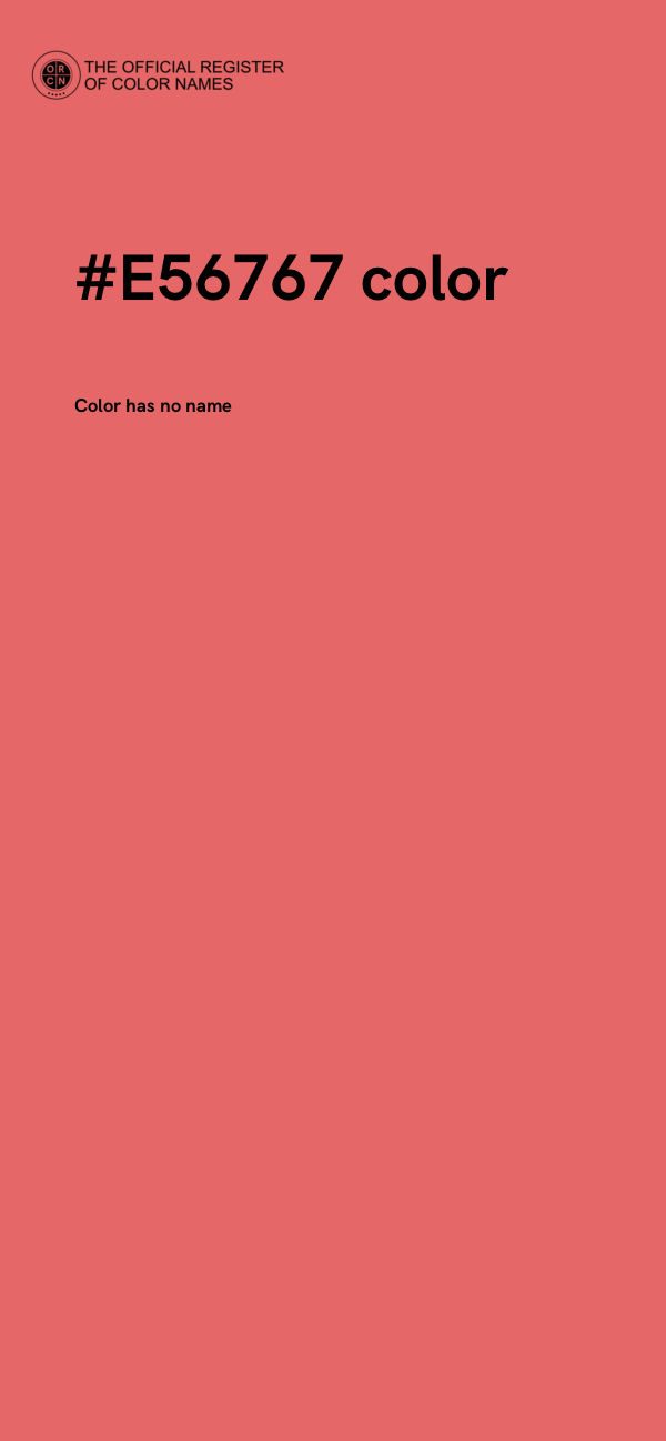 #E56767 color image