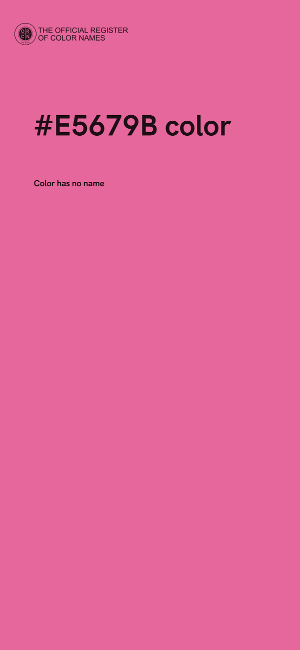 #E5679B color image