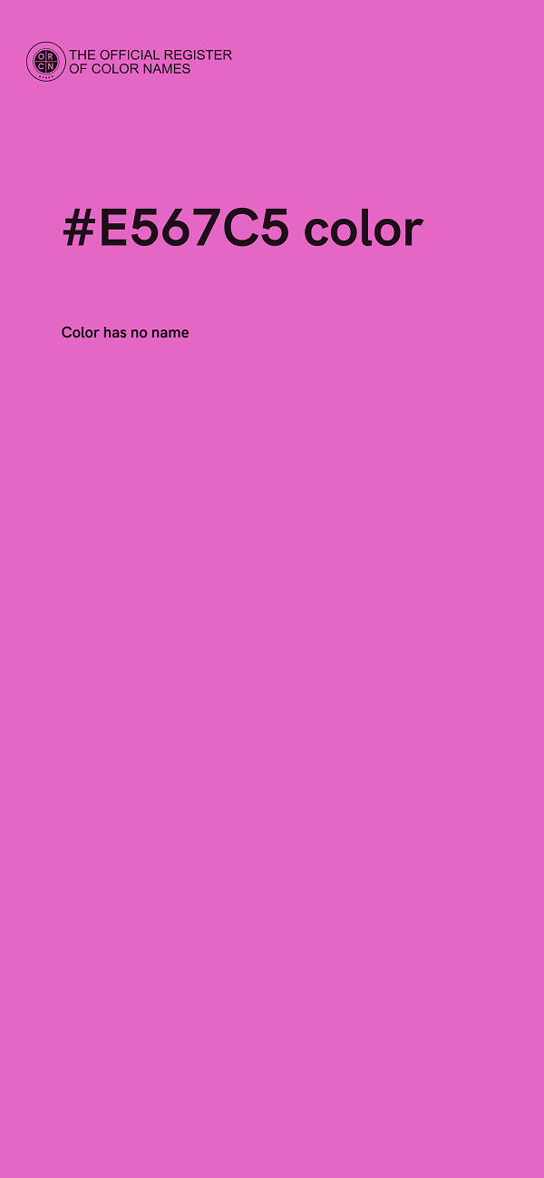 #E567C5 color image