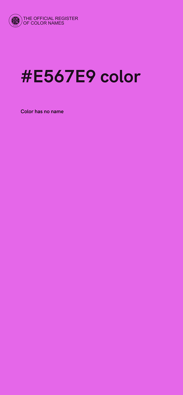 #E567E9 color image