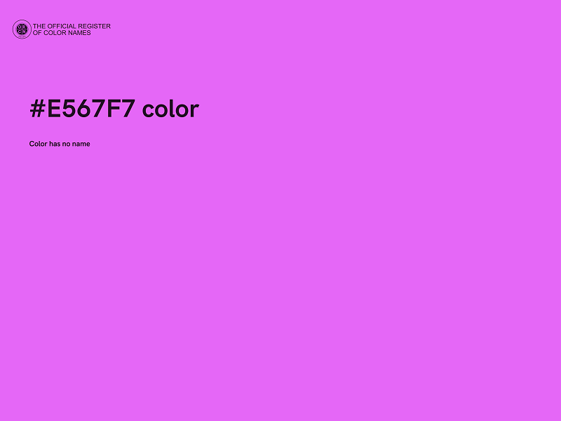 #E567F7 color image