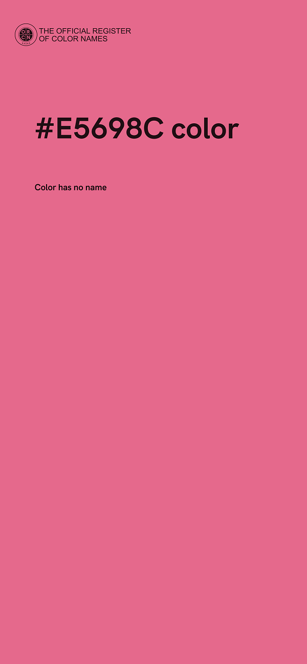 #E5698C color image