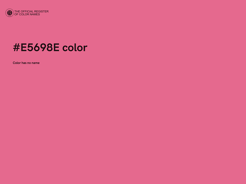 #E5698E color image
