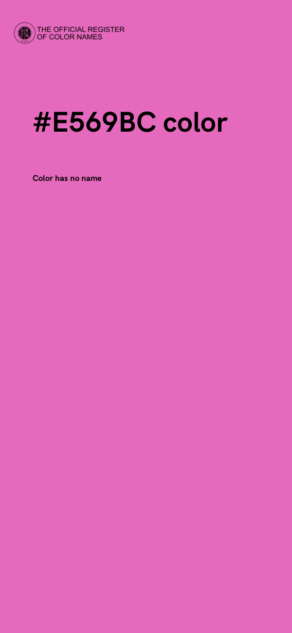 #E569BC color image
