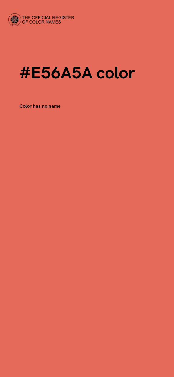 #E56A5A color image