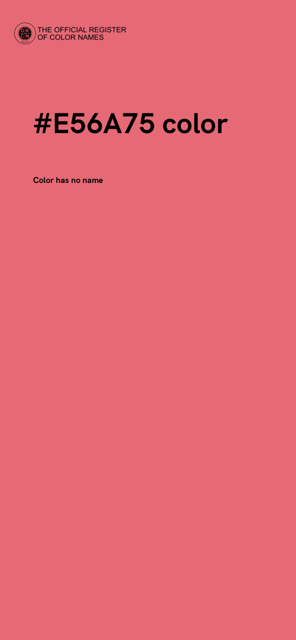 #E56A75 color image