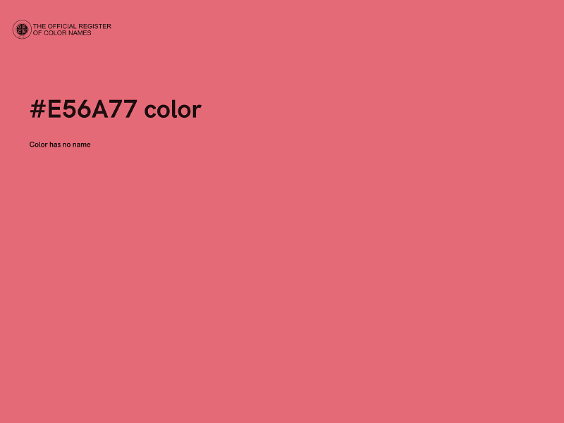 #E56A77 color image