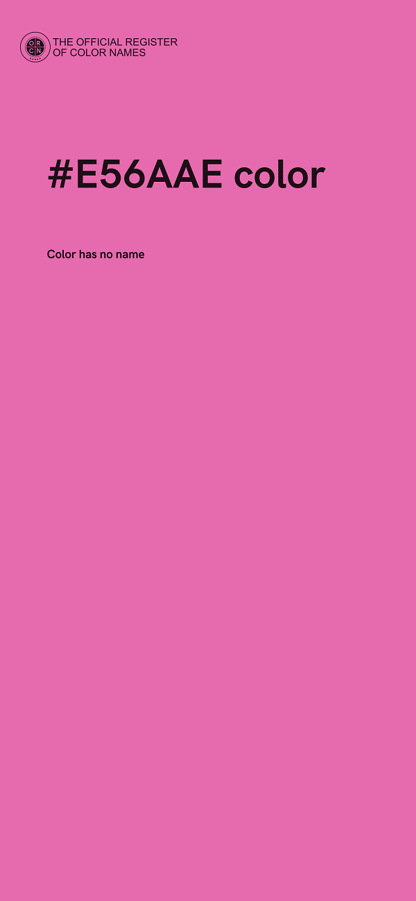 #E56AAE color image