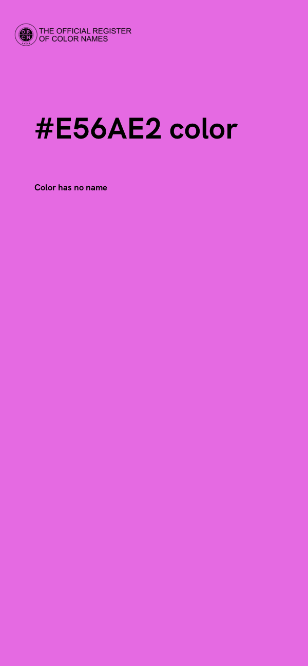 #E56AE2 color image