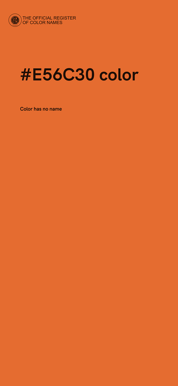 #E56C30 color image
