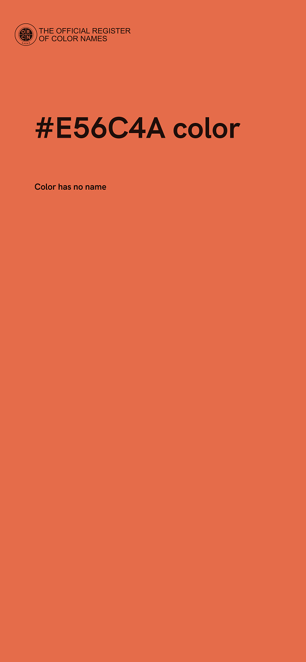 #E56C4A color image