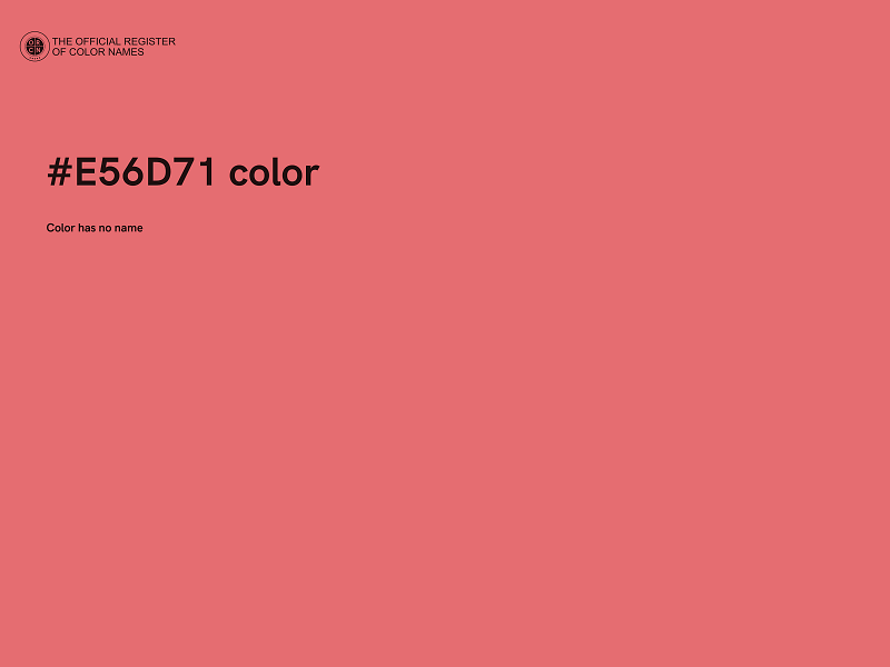 #E56D71 color image