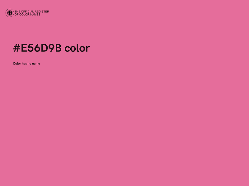 #E56D9B color image