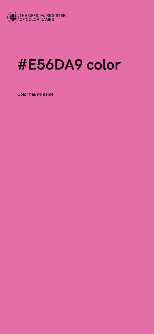 #E56DA9 color image