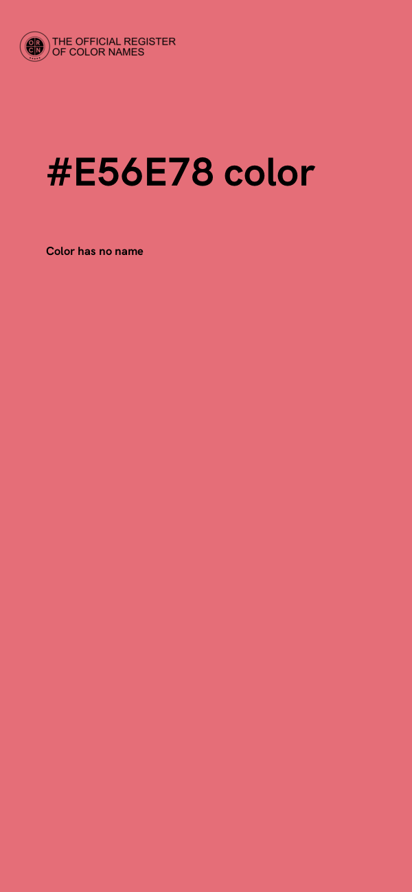 #E56E78 color image
