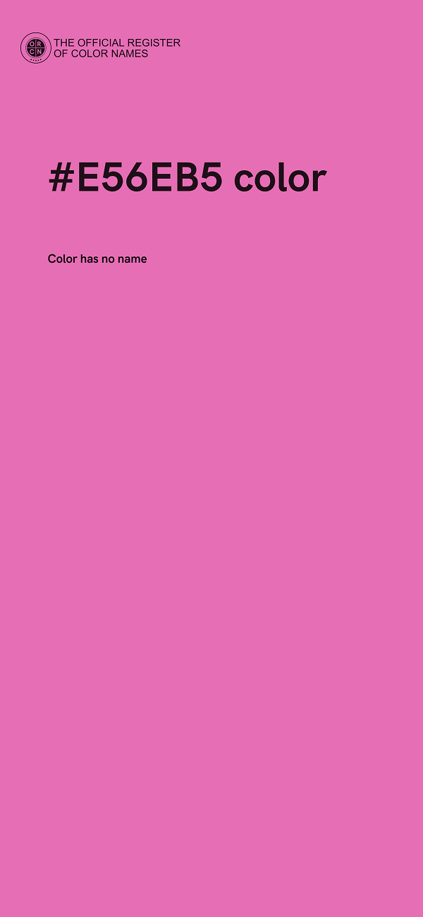 #E56EB5 color image