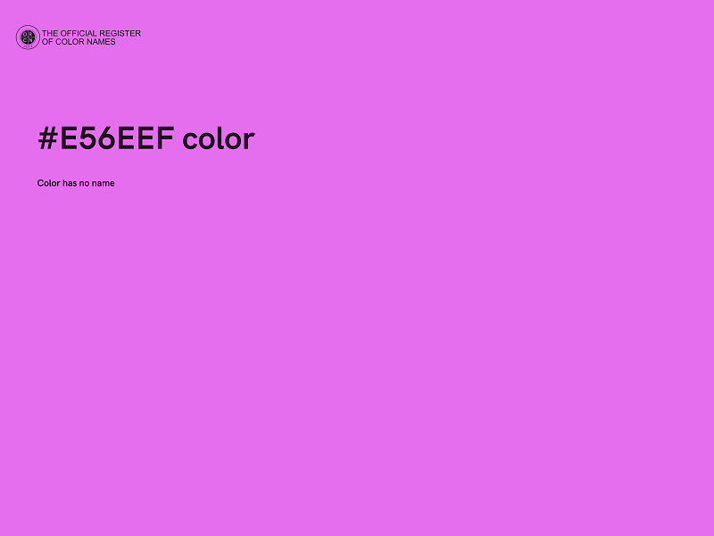 #E56EEF color image