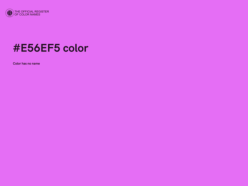 #E56EF5 color image