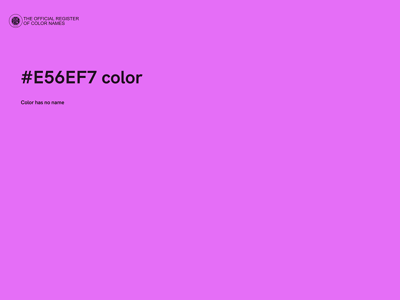 #E56EF7 color image