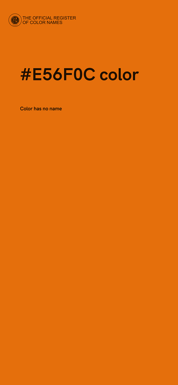 #E56F0C color image
