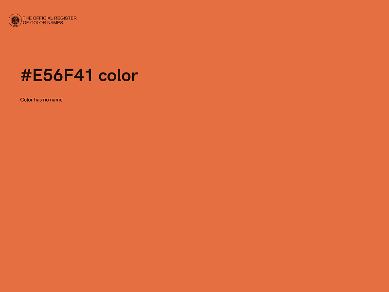 #E56F41 color image