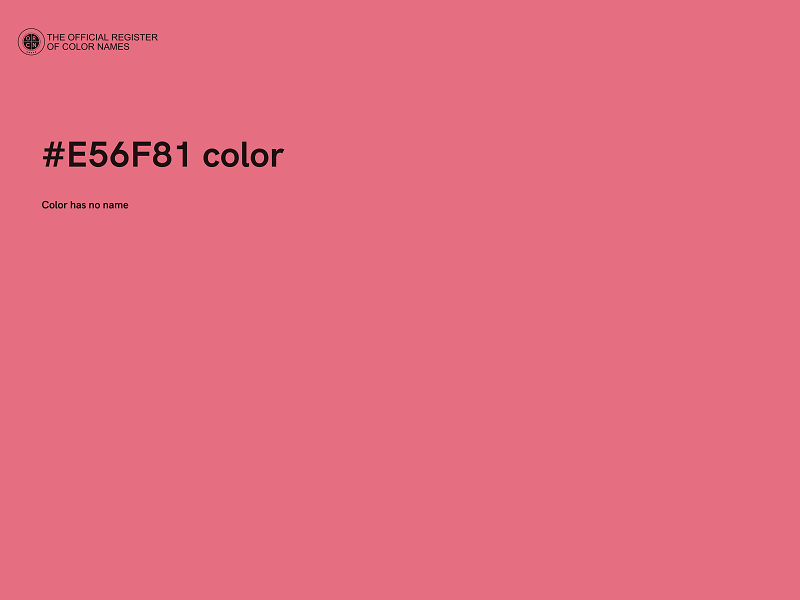 #E56F81 color image