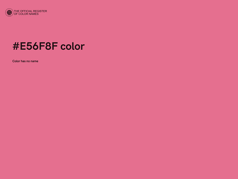 #E56F8F color image