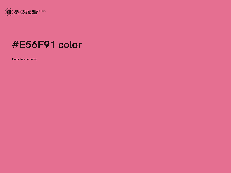 #E56F91 color image