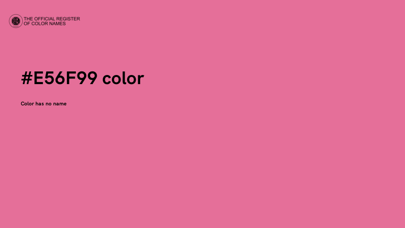 #E56F99 color image