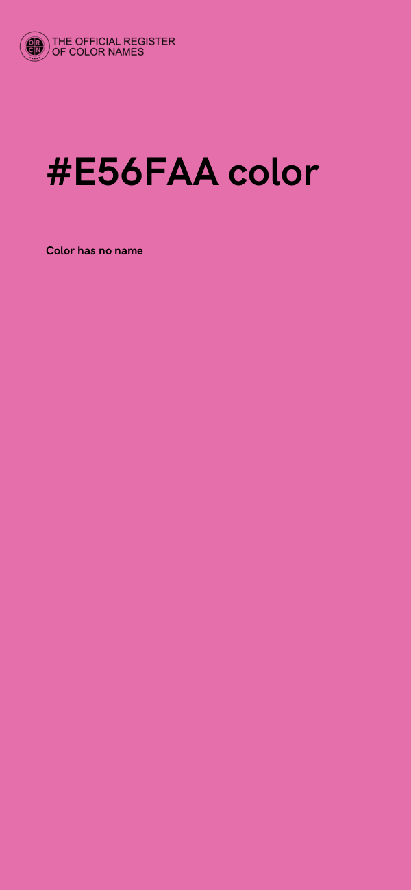 #E56FAA color image