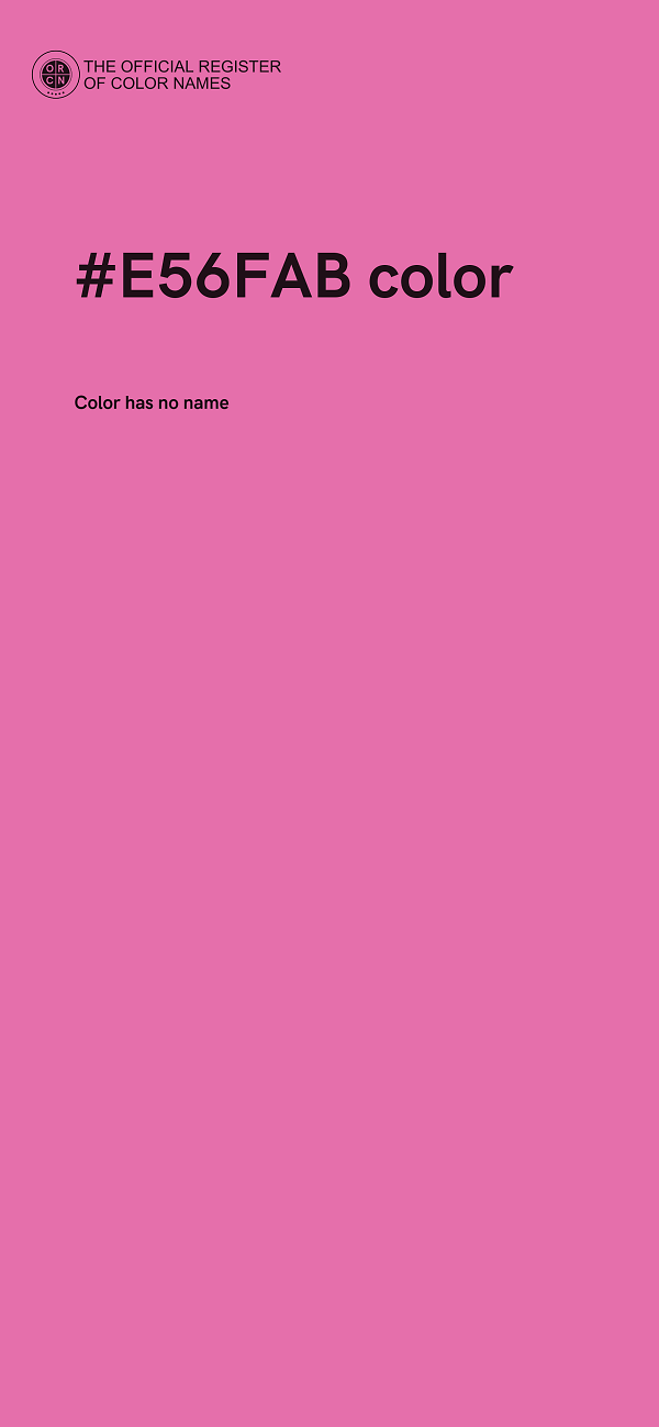 #E56FAB color image