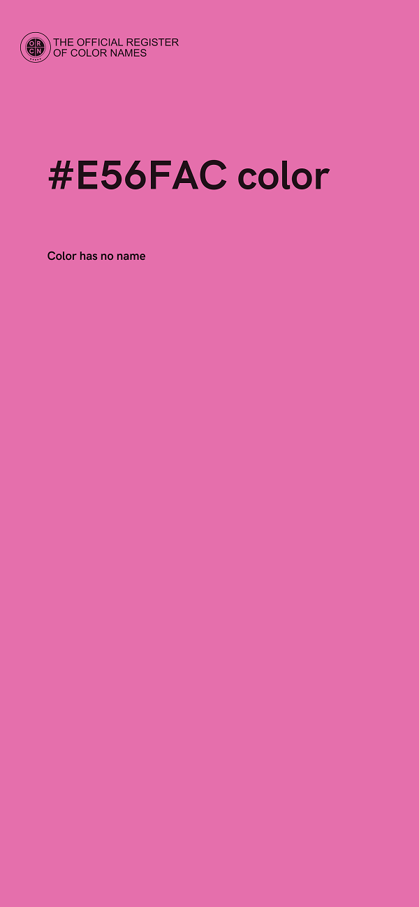 #E56FAC color image